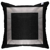 Heart Home Cotton Decorative Home Decor Decorations for Sofa Couch Bed Chair with Dot Printed 16 x 16 Inch-Set of 5 (Black), Standard (HS_36_HEARTH018332)